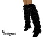 Black Fur Boots