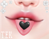 [T] Heart tongue black