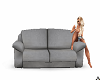 Gray pose couch