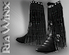 Black Fringe Westrn Boot