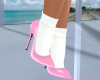 Pink Heels & Socks