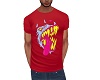 Red T-shirt Angry Dog