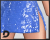 [D] Blue Sequin Skirt RL