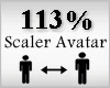 113% Avatar Scaler