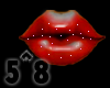 <5^8> Glitter red lips