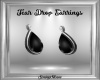 Onyx Tear Drop Earrings