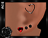 [AW] Heart Studs Red