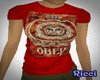 ~R~ obey shirt red