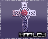 ! Rose Cross Neck Mens