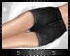 S.| Black ripped shorts