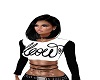 Blk & Wht Meow Crop Top