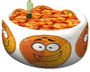 orange fruit bowl