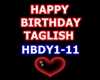 HAPPY BIRTHDAY TAGLISH