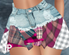 Denim Patch Skirt V1