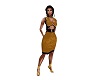 Golden cocktail dress