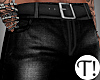 T! Black Leather Pants