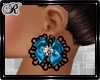 Chic Lace Earrings-Blue