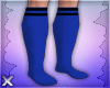 X l Long Blue Socks