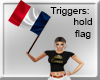 FRANCE FLAG IN HAND