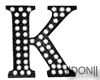 K Black Letters Lamps