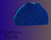 EML Blue Fur Miniskirt