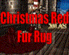 Christmas Red Fur Rug