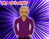 MJ*Purple Brushed Effect