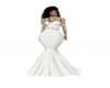 White Fish Tail Gown