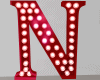 Anim Red Letter N Sign