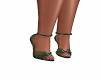 Green Mini Dress Heels-2