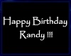 RANDY bday floor sign