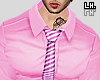 Pink Shirt + Cravat