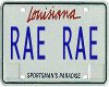 Louisiana license plate 