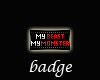-X-Beast Monster Badge