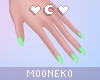 ♡ lime nails