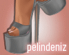[P] Heart grey heels