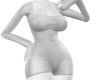 Tight White Romper F