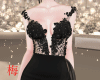 梅 bride black gown