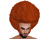 Orange Afro Retro Style