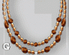 Brown Tan Necklace