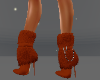 Foliage fur boots