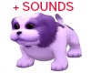 [A94] purple toy puppy 