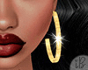 !β 24K Gold Hoops: Bold