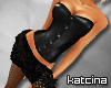 [KAT]Black Leather-Dress