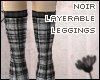 [m] noir tartan leggings