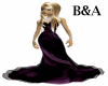 [BA] Black Purple Gown