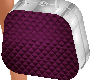 (V) Purple make-up bag