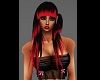 Black/Red Galiena Hair