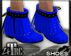 Blue Fringed Boots