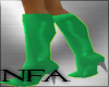 [NFA]green boots pvc